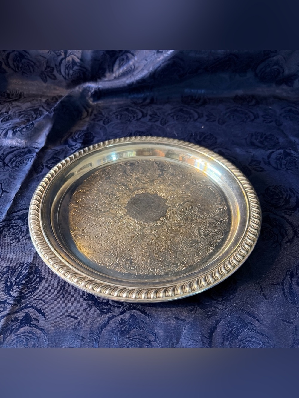 VTG 8” Sheridan Silver Plated Tray/Plate